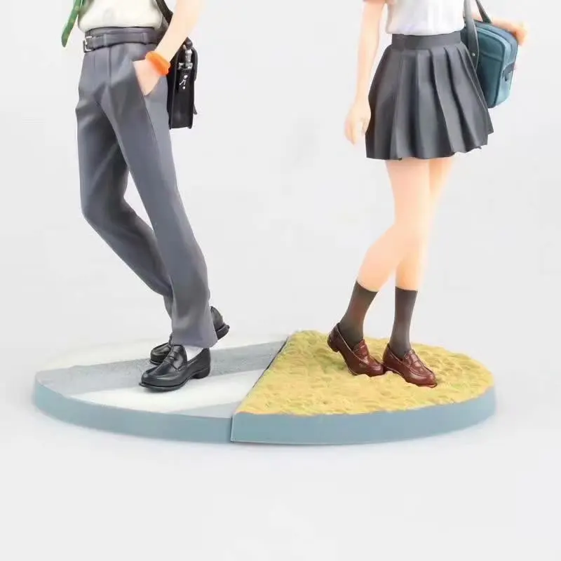 Anime Your Name Figure Tachibana Taki Miyamizu Mitsuha Collection Model Toy Doll Gift For Boyfriend Girlfriend 2pcs/set  23CM