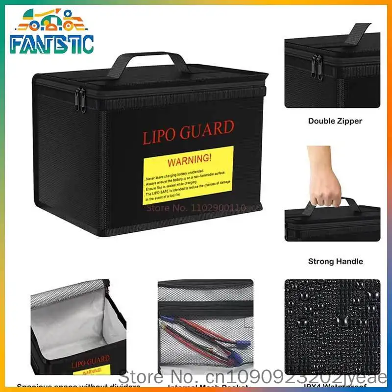 

Model Aircraft Lithium Battery Explosion-Proof Bag, Three-Dimensional Zipper Explosion-Proof And Flame-Retardant Tote Bag