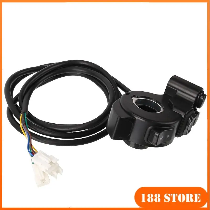 Three in one switch, headlight switch, handle horn switch with turn signal function, suitable for electric scooters
