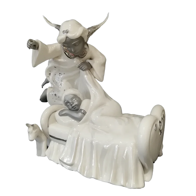 Elegant Guardian Angel Exquisite Ceramic Crafts Furnishings Ornaments Female Birthday Present