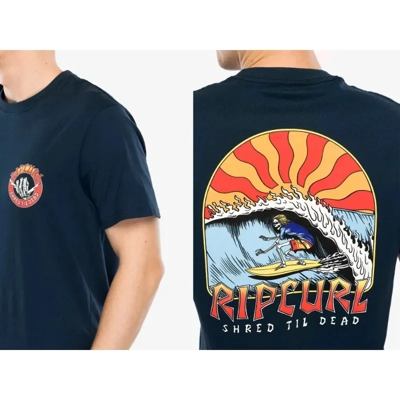 

Весенне-летняя новая американская футболка с коротким рукавом и круглым вырезом для мужчин и женщин, свободный повседневный топ