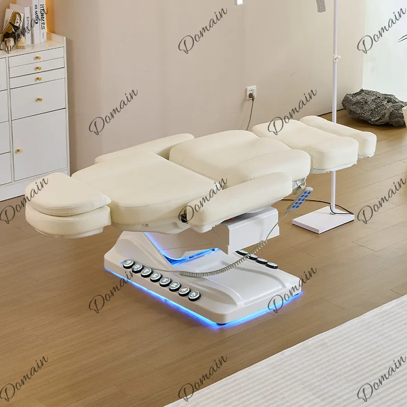 New electric beauty bed beauty salon special multi-functional heating folding medical beauty rotating lift