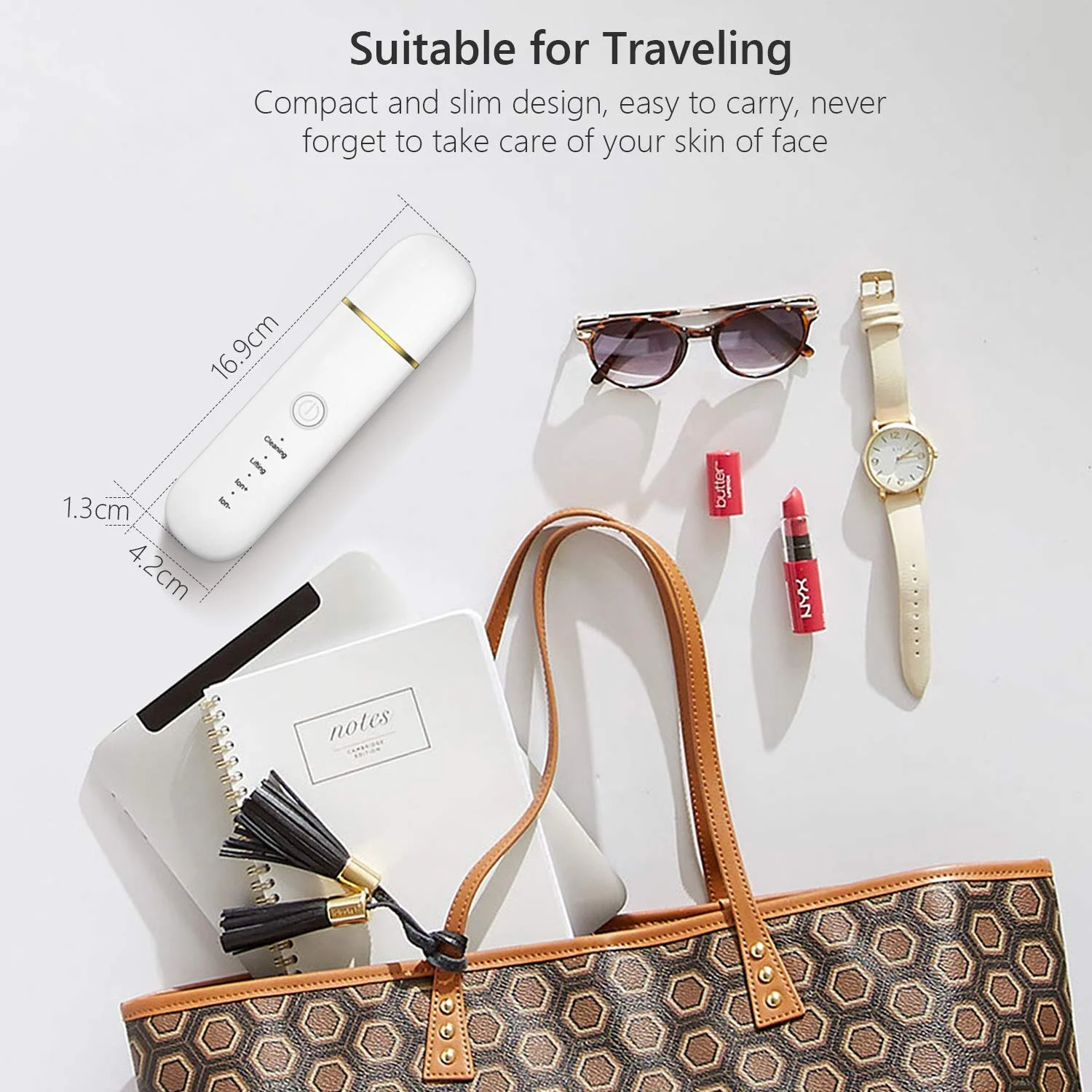 Ultrasonic Facial Cleansing Device  lifting and tightening V face cleaning pore cleanser Gift