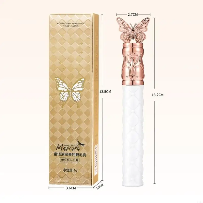 C1FF Leicht abwaschbare, verlängernde, wasserfeste Wimperntusche mit wischfestem, gekräuseltem Halt den ganzen Tag für Tragen