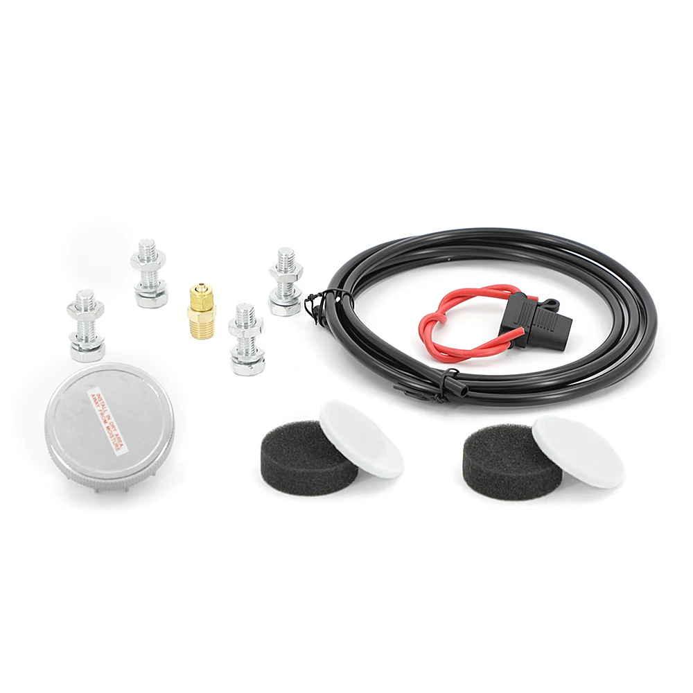 Universal 12v Car Air Ride Suspension Kit Tire Inflation Tool with 1.5 Gallon Air Tank, Air Compressor ,pressure Gauge