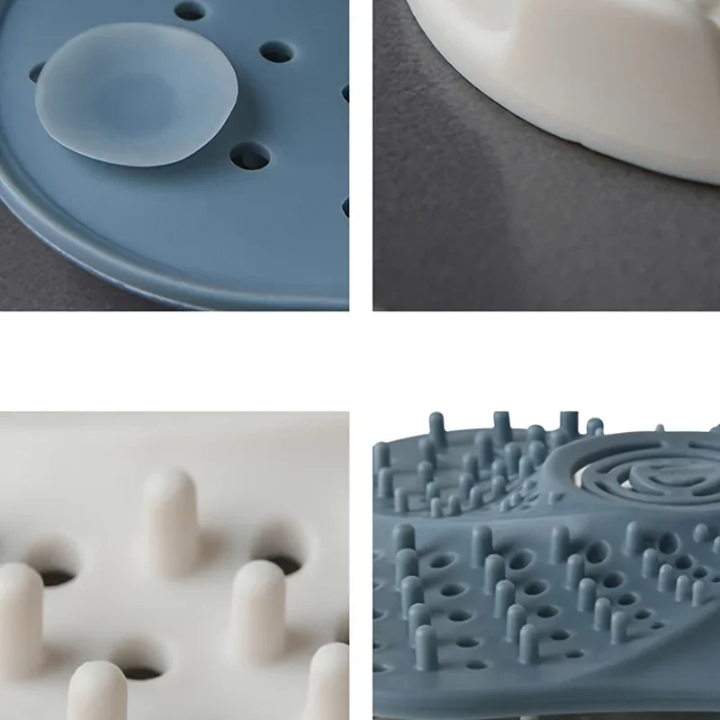 Shower Drain Covers with Sucker, Rubber Sink Strainer Drain Protector Hair Catcher for Kitchen and Bathroom