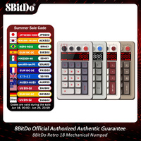 8BitDo Retro 18 Mechanical Numpad, Supports Calculator Mode, Bluetooth , 2.4G , Wired Numpad for Windows and Andro