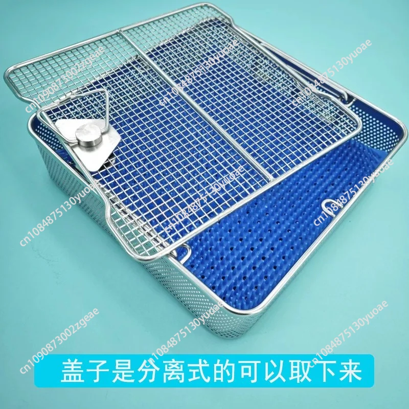 Large 7cm High Side Punched medical Instruments Disinfection Sterilization Containers Box tray basket with Cover Lids