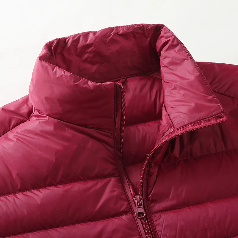 سترة دافئة خفيفة الوزن لعام 2026 90% من ريش البط الأبيض للرجال معطف شتوي جديد قصير مقاس كبير