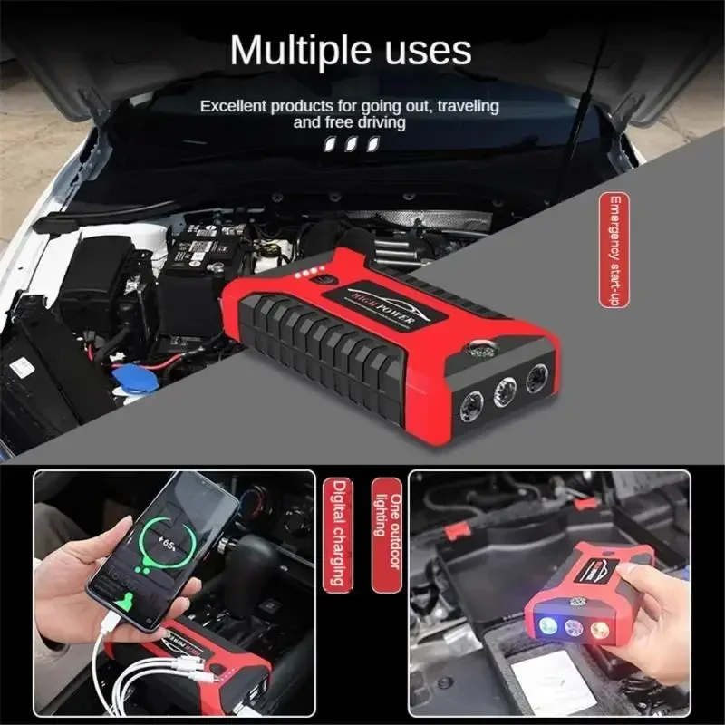 Portable Automotive Emergency Power 12V Supply 99800mAh 600A Car Starting Device Multifunctional Car Battery Boost Charger