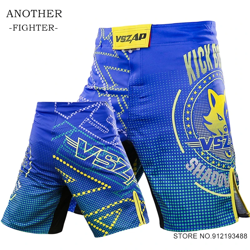 VSZAP MMA Fighting Shorts Jiujitsu Taekwondo Muay Thai Boxing Shorts Fitness Gym Sport Fight Wear BJJ Kickboxing Grappling Pants