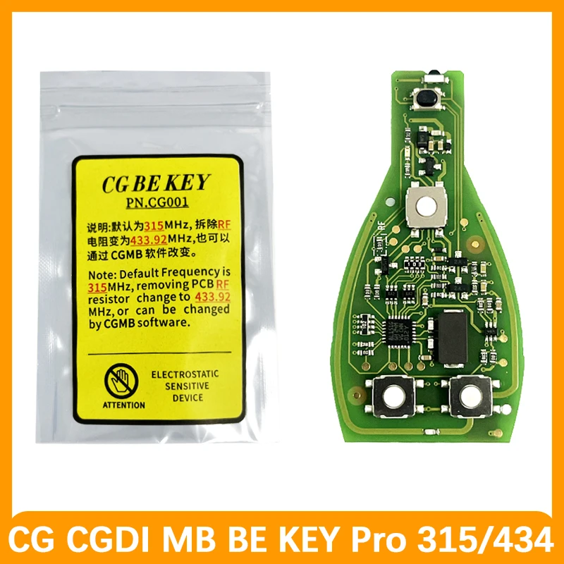 

CN002074 Smart Remote CG CGDI MB BE KEY Pro With 3 Buttons 315MHz 433MHz FOB For Mercedes W221 W216 W164 W251 2009+