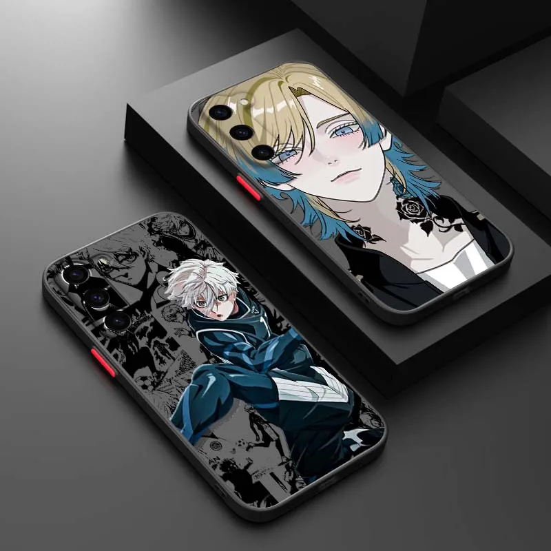 Anime Blue Lock Handyhülle für Samsung Galaxy A73 A72 A71 A25 A56 A55 A54 A53 A24 A52 A33 A50 A42 A36 A35 A26