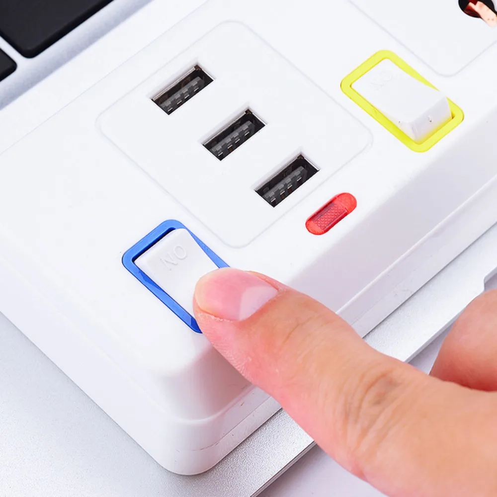 Universal International Wall Switch Socket Panel UK US EU Standard Multi Plug Power Strip Extension