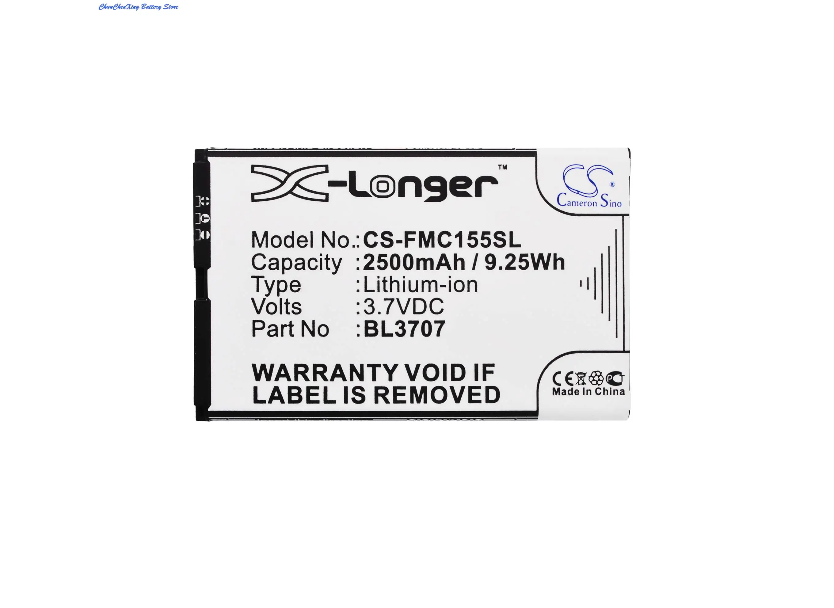 

Аккумулятор Cameron Sino 2500 мАч BL3707 для Fly Era Energy 2, IQ4401, MC155