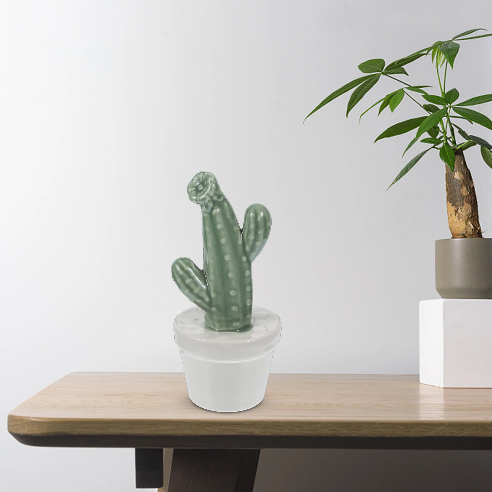 

Ceramic Potted Plant Ornaments Fake Cactus Artificial Bonsai Plants with Pots Decoration Simulated Home Realistic