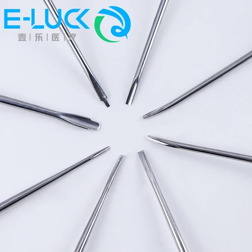 Imagen 2 del producto Juego de elevadores dentales, 8 Uds., elevador de lujo, Clareador, raíz curva, herramientas quirúrgicas para dentista, mango de plástico