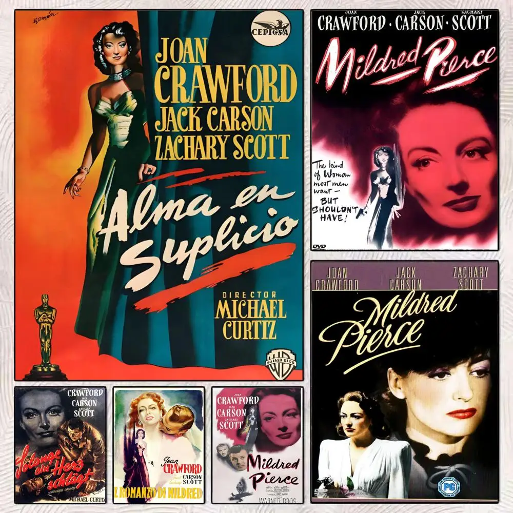 Classic Movie M-Mildred Pierce Painting Calligraphy Modern Canvas Poster Wall Art Aesthetic Bedroom Decor for Cafe Home Gift