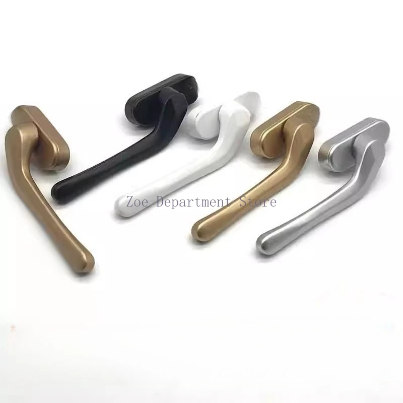 1pc Broken Bridge Aluminum Alloy Casement Window Screen Window Handle Folding Door Sword-Shaped Thin Flat Square Steel Handle