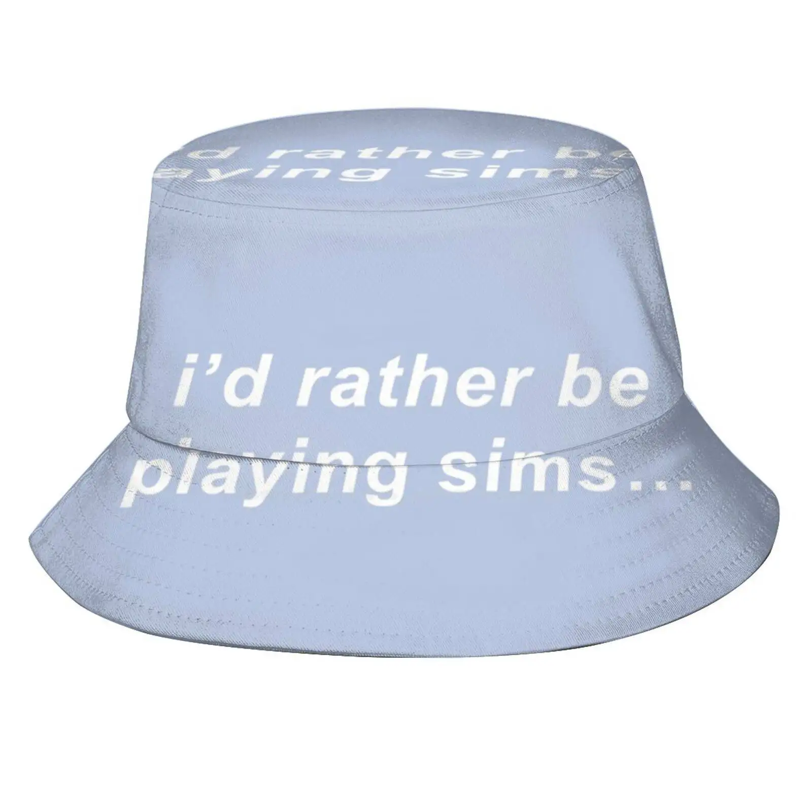 I'D Rather Be Playing Sims Sun Cap Fisherman Hat Bucket Hats The Sims 2 The Sims 3 The Sims 4 Thesims3 Thesims4 Gaming Gamer