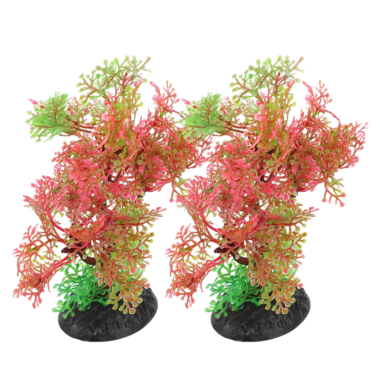 

Simulation Water Plants for Fish Tank Decor Small Plastic Aquarium Accessories Realistic Durable Green naments Suitable Fresh