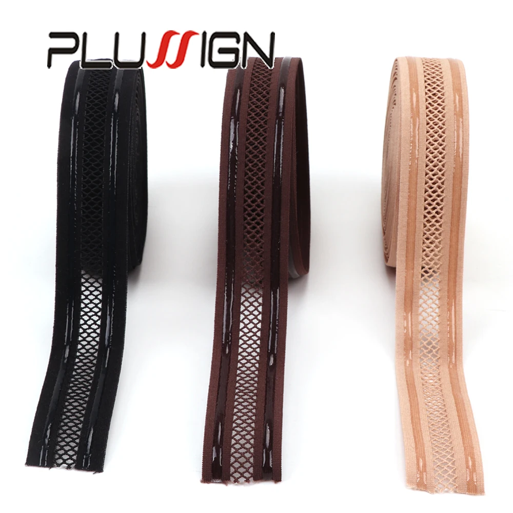 

1 ярд, силиконовая противоскользящая сетка, эластичная лента, принадлежности для изготовления париков, нескользящий эластичный захват для шитья париков, растягивающийся, горизонтально