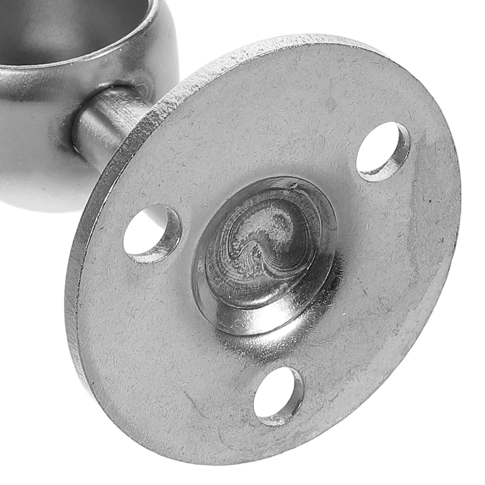 2 قطعة حامل قضيب الفولاذ المقاوم للصدأ الثقيلة قضيب الستارة بين قوسين لخزانة دش خزانة سقف جدار جبل #2