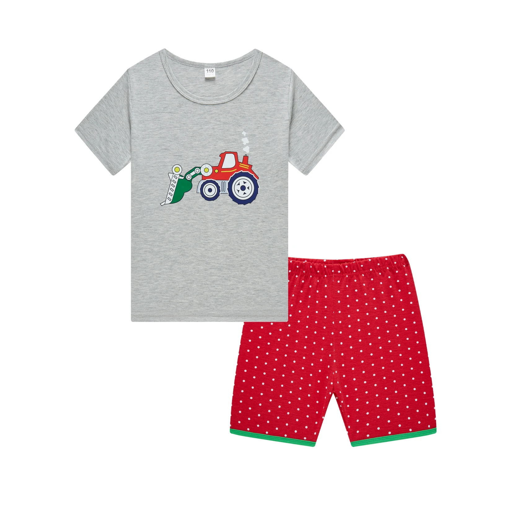 Boys Pure Cotton Short Sleeve Pajamas Set Kids Soft Breathable Sleepwear Suit Children Casual Home Loungewear Night Clothes
