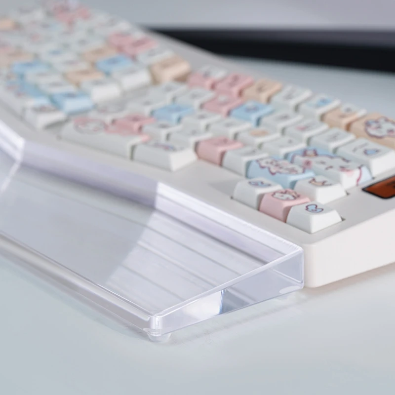 Imagem -01 - Mifuny Alice-descanso de Pulso Acrílico Ergonômico e Transparente para Teclado Mecânico Confortável Abm066 Alice67 mifuny alice descanso de pulso acrilico ergonomico e transparente para teclado mecanico confortavel abm066 alice67 01