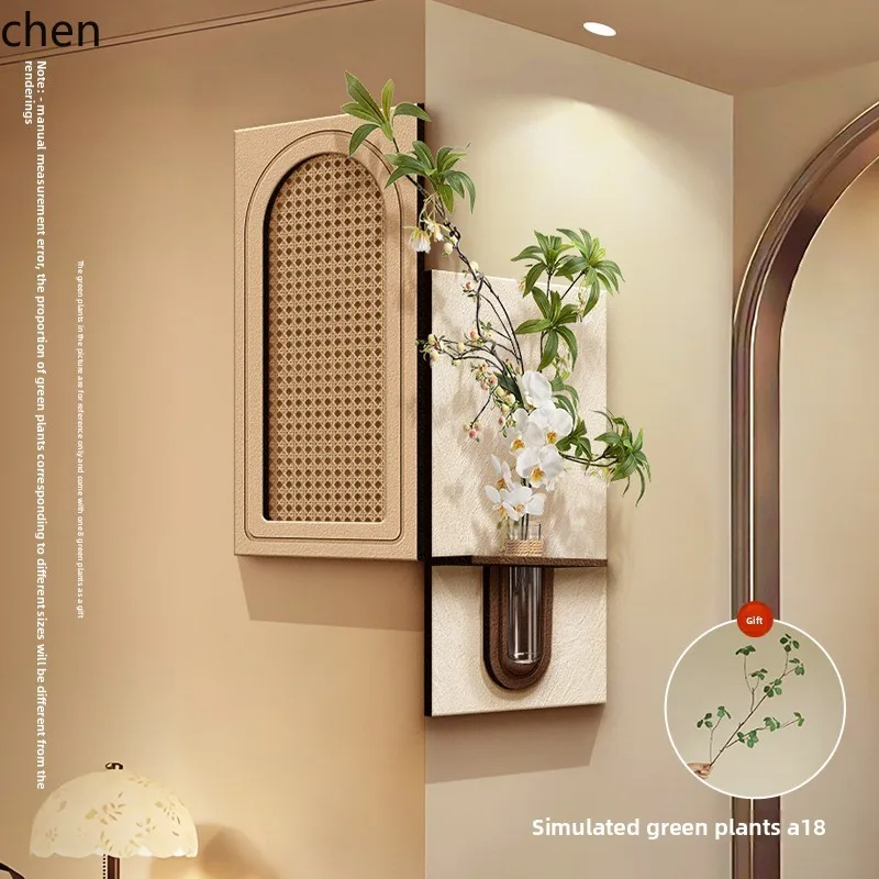 QZT Living Room Entrance Corner Decorative Painting Three-Dimensional Sandstone Corner Hanging Painting