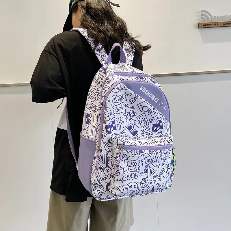 Zaino semplice da donna carino di grande capacità zaino coreano di alta qualità per ragazze adolescenti Harajuku Lady zaino per Laptop da 15.6 pollici