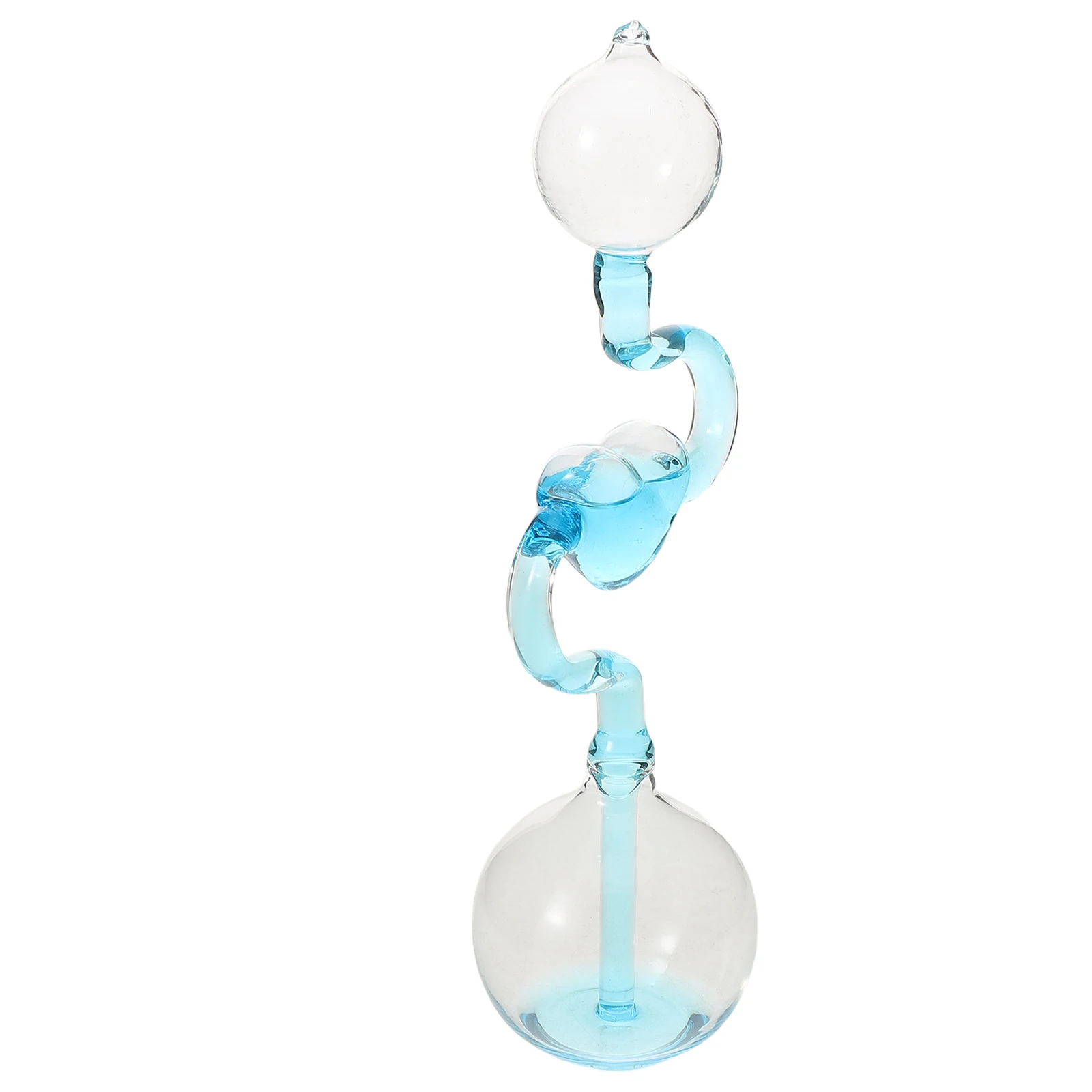 

Elegant Heart-Shaped Liquid Timer Glass Craft for Home and Office - Unique Heat Transfer Hourglass Decoration Desktop Adornment