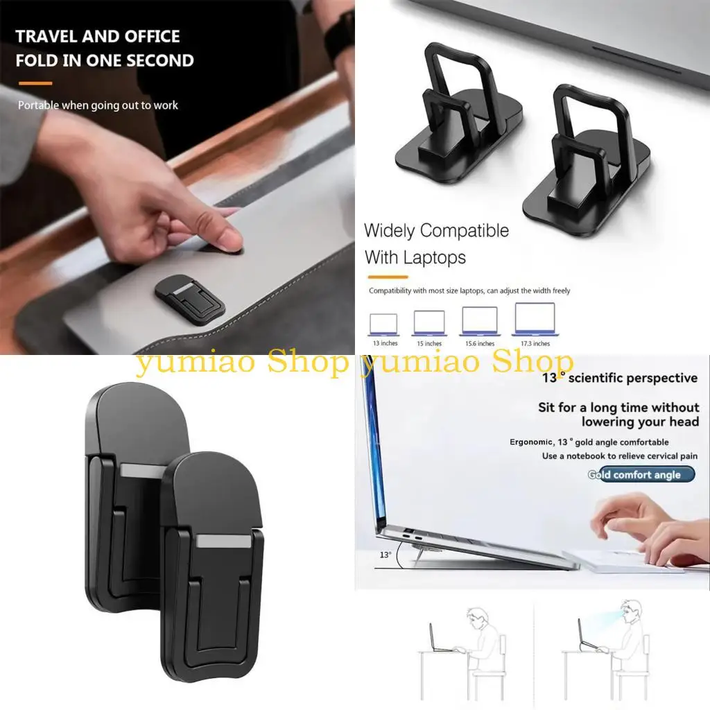 

587B Invisible Double Laptop Stand with Adjustable Setting Notebook Holder for Profes