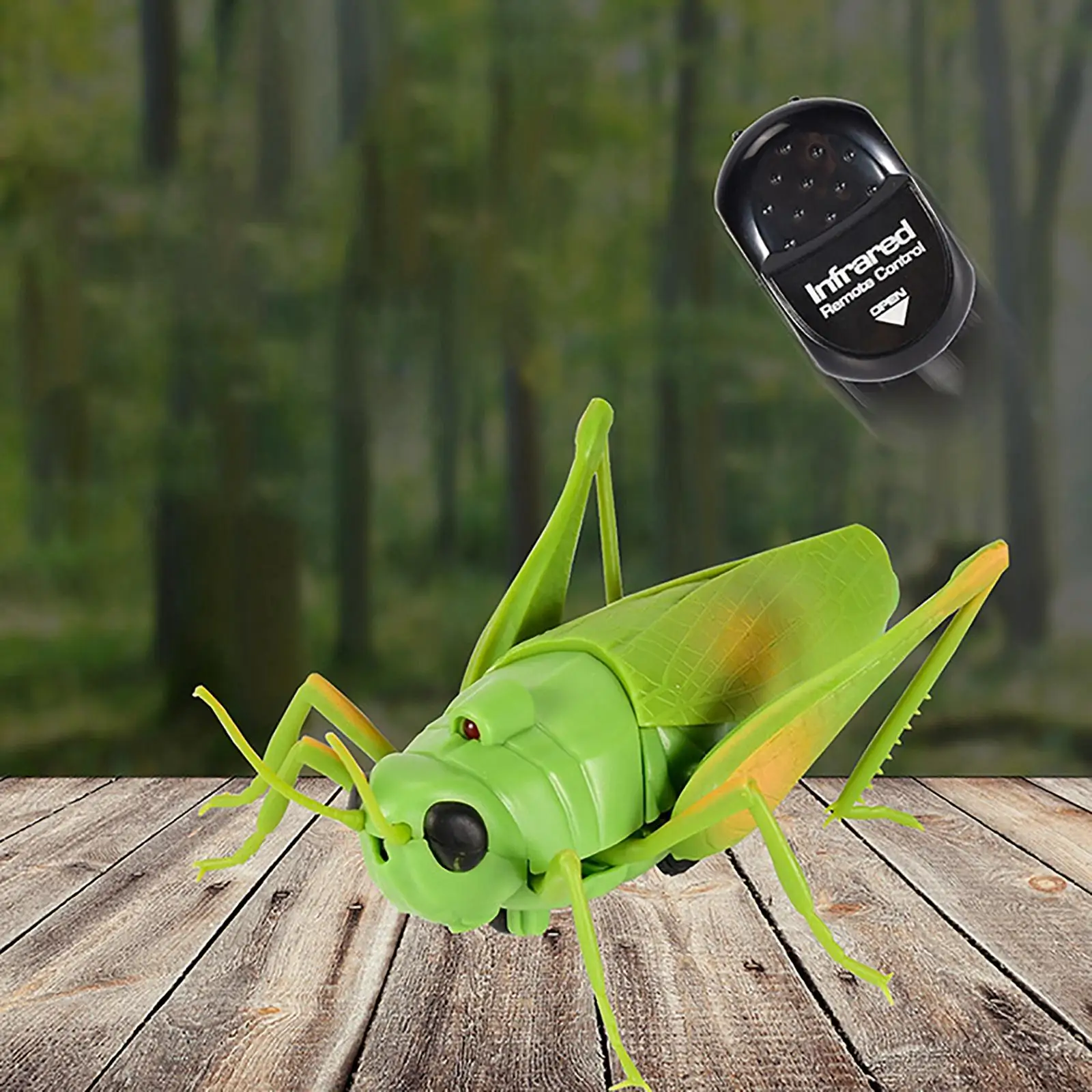 Simulation RC Grasshopper Toy, Tricky Toys Remote Control Animal Toy for Kids 6 and Up Gift