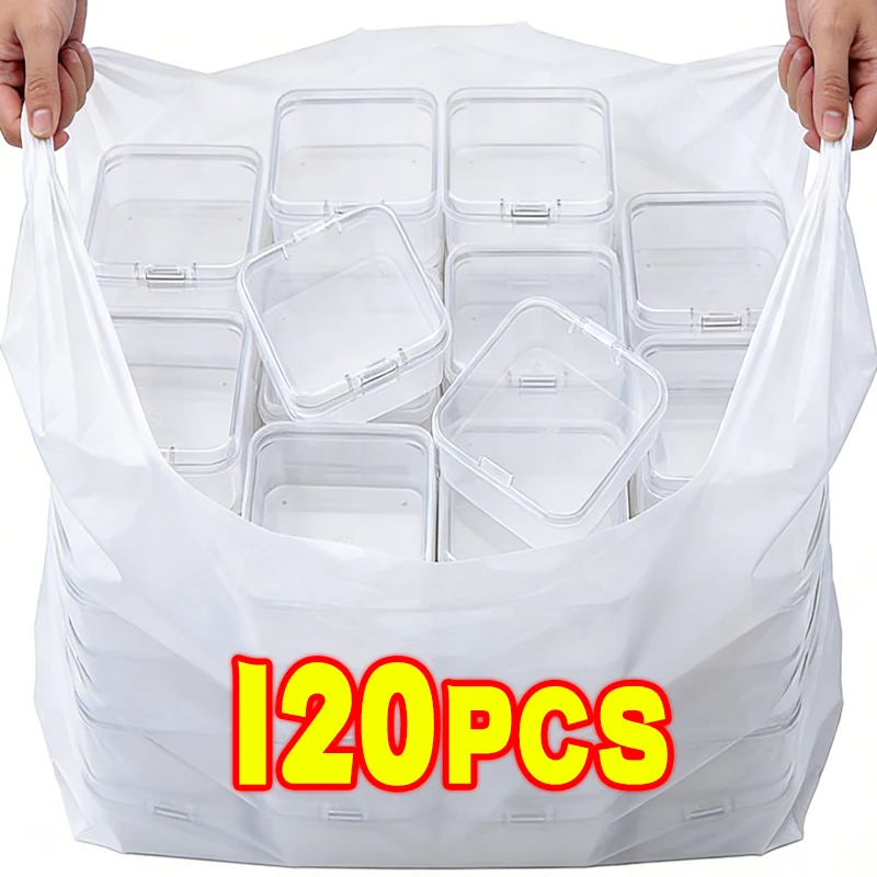 

Прозрачные пластиковые мини-квадратные чехлы для коробок для хранения, небольшой чехол для таблеток, ювелирных изделий, серег, пылезащитные коробки для хранения, оптовая продажа