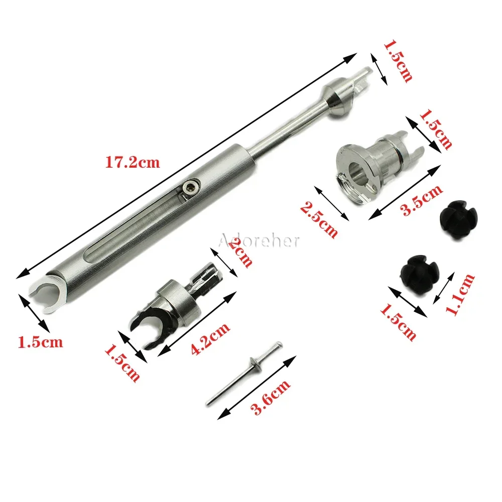 Car Alloy Engine Bonnet Release Tie Rod Front Grille Hood Lock Latch Repair kit Replacement Compatible for Ford Focus mk2 C-MAX