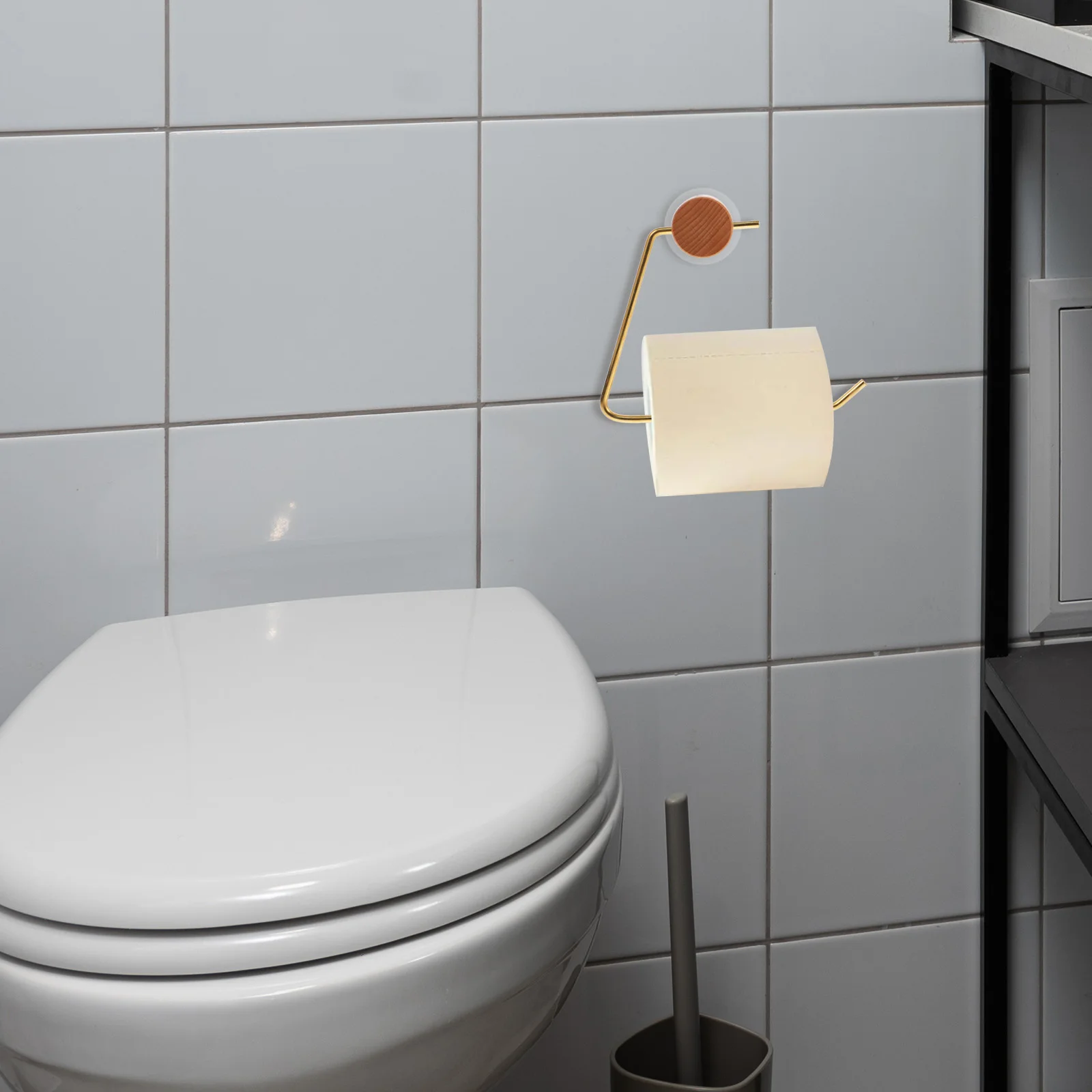 

Solid Wood Holder Wall Mounted Roll Wooden Toilet Paper Holder Stand Bathroom Accessories Hemp Paper Rack Wooden Tissue