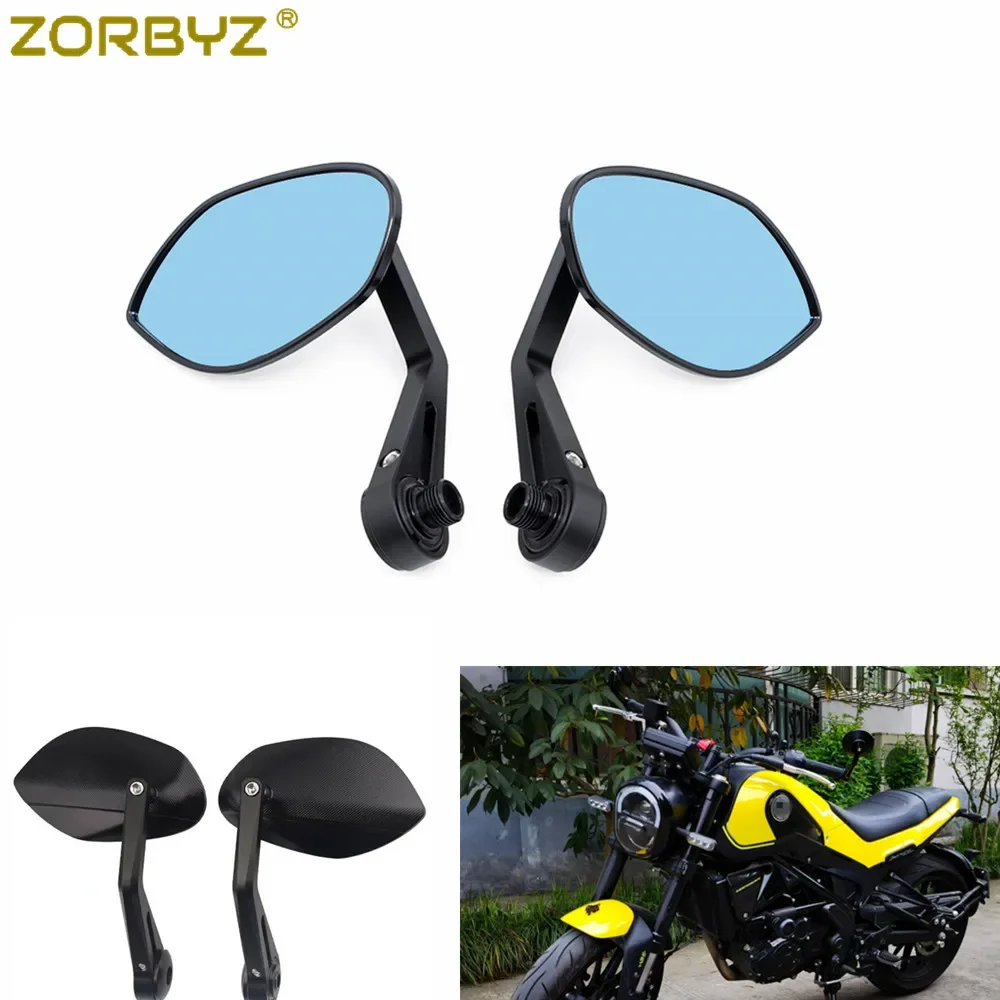 

ZORBYZ мотоциклетное черное боковое зеркало на руле с ЧПУ для Benelli Leoncino 250 500 800 502c 752s