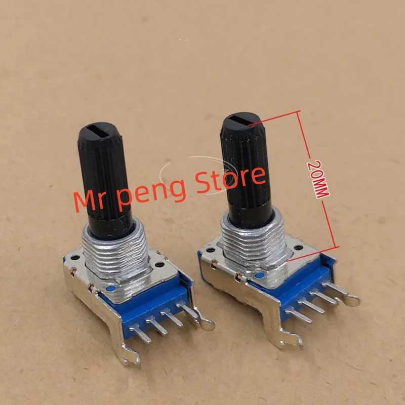 2pcs for RK11F type horizontal single 4-pin potentiometer B50k with midpoint B503 speaker line control volume power amplifier ad