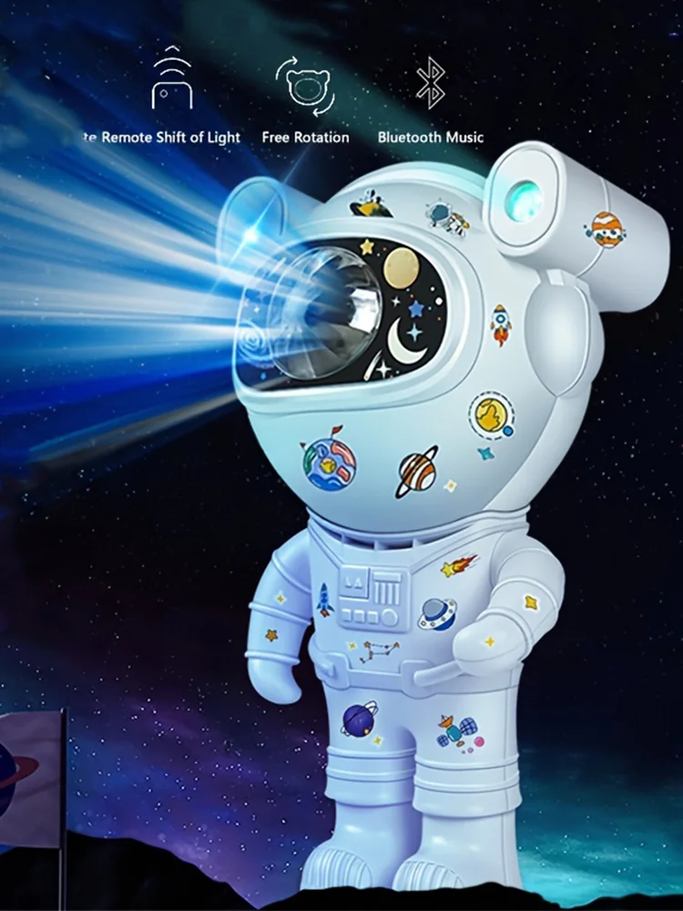 Star Projector Galaxy Night Light Astronaut Space Projector Starry Nebula Ceiling LED Night Lamp for Home Decorative kids gift
