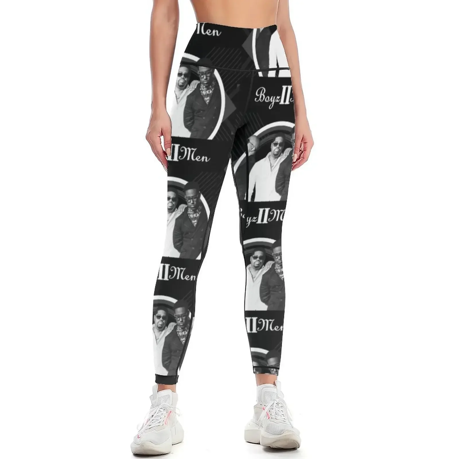

ria2 Boyz na II Men band tour 2019 Leggings joggers for Women sports Sports pants woman high waist Womens Leggings