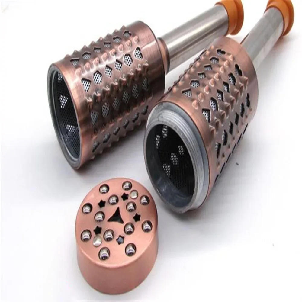 Copper Jade Moxibustion Massage Rod, Large Meridian Warm Moxa Stick for Back Push, Household Full Body Moxibustion Therapy Instr