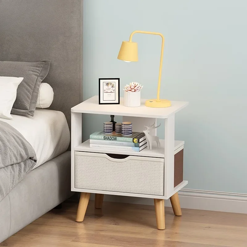 Small Storage Coffee Mobile Nightstands Storage Bedroom Luxury Dining Bedside Tables Modern Vanity Mesilla Noche Furniture