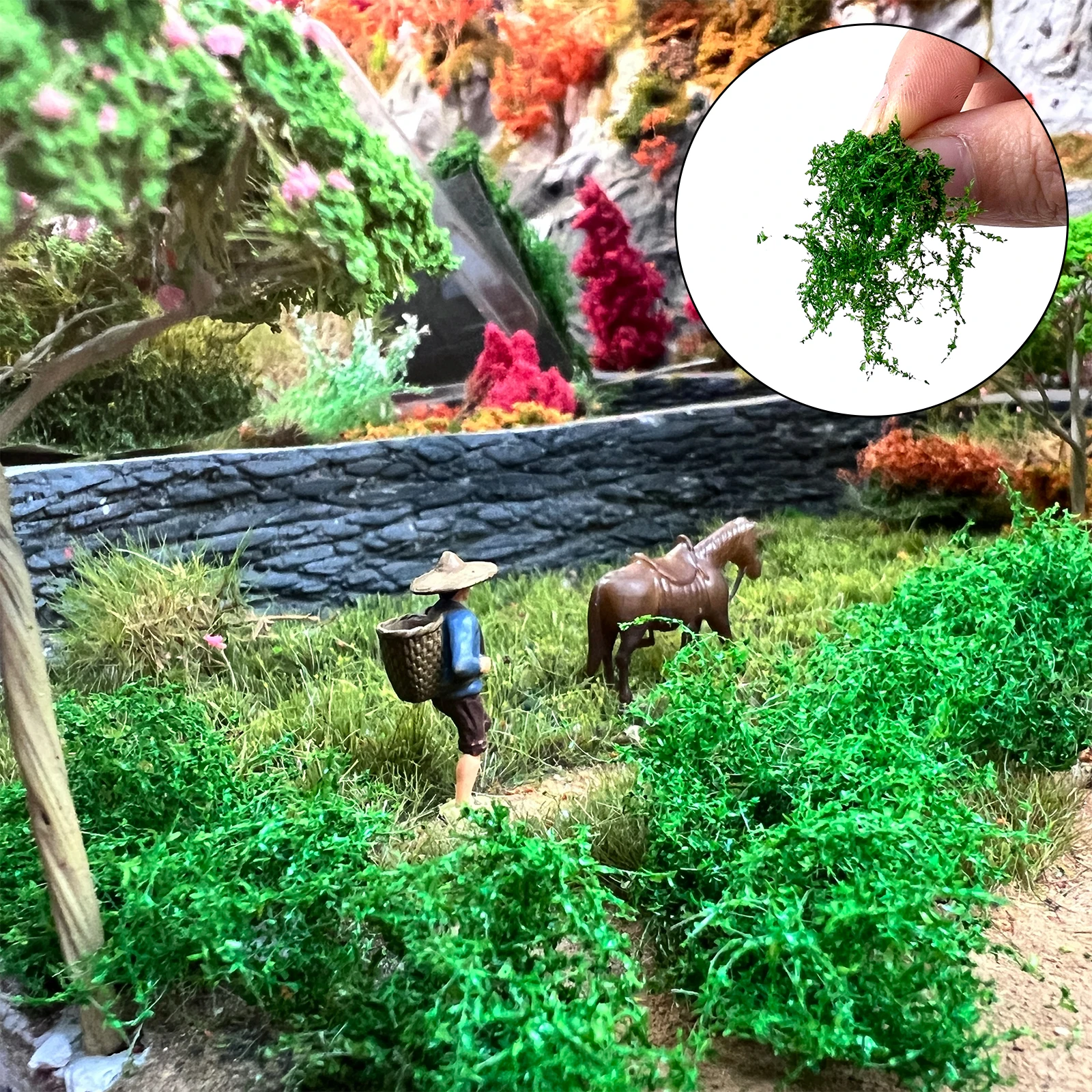 

Tearable Shrub 12 Colors Flower Grass Model Plant Clusters for Military Scene Railway Train Layout Diorama