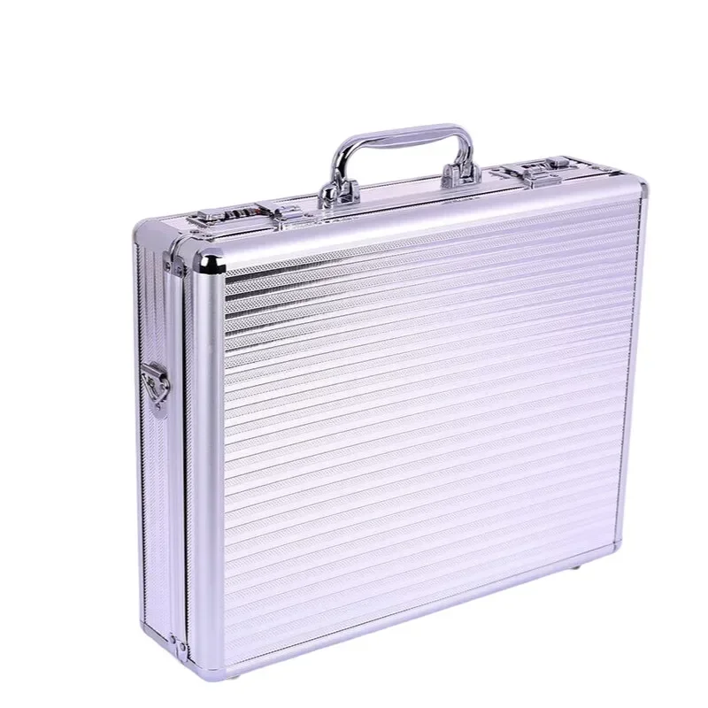 Mallette de sécurité à verrouillage portable pour voyage professionnel, documents de bureau et rangement d'outils – Valise à bagages durable de taille cabine