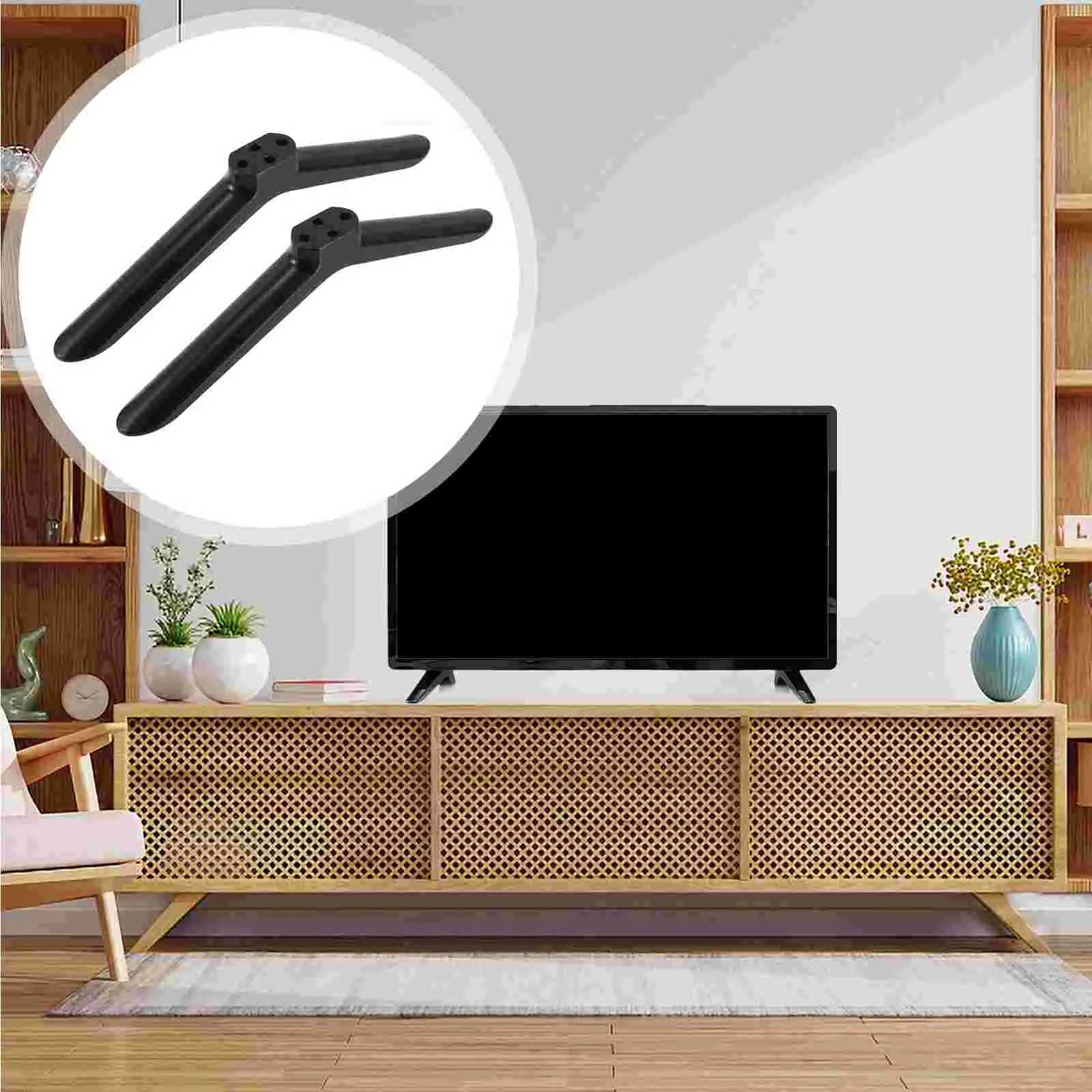

Television Stand Base Motorized Projector Screen Monitor Mount Black Plastic