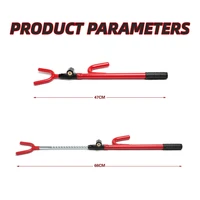 Steering Wheel Lock Heavy Duty Antitheft Device Car Security Lock With 2 Keys Upgraded Twin Bar Extendable Steering Wheel Lock 4