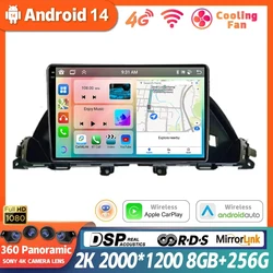 Android 14 Stereo dla HONDA Odyssey 2010 2012 2013 2014 2015 2016 2017 CarPlay Radio samochodowe Odtwarzacz multimedialny Nawigacja GPS DSP