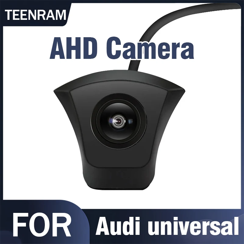 TEENRAM for A1 A3 A4 A5 A6 A7 Q3 Q5 Q7 Audi 150° Car Logo Front View Camera Universal Night Vision Waterproof AHD 1080P Fisheye