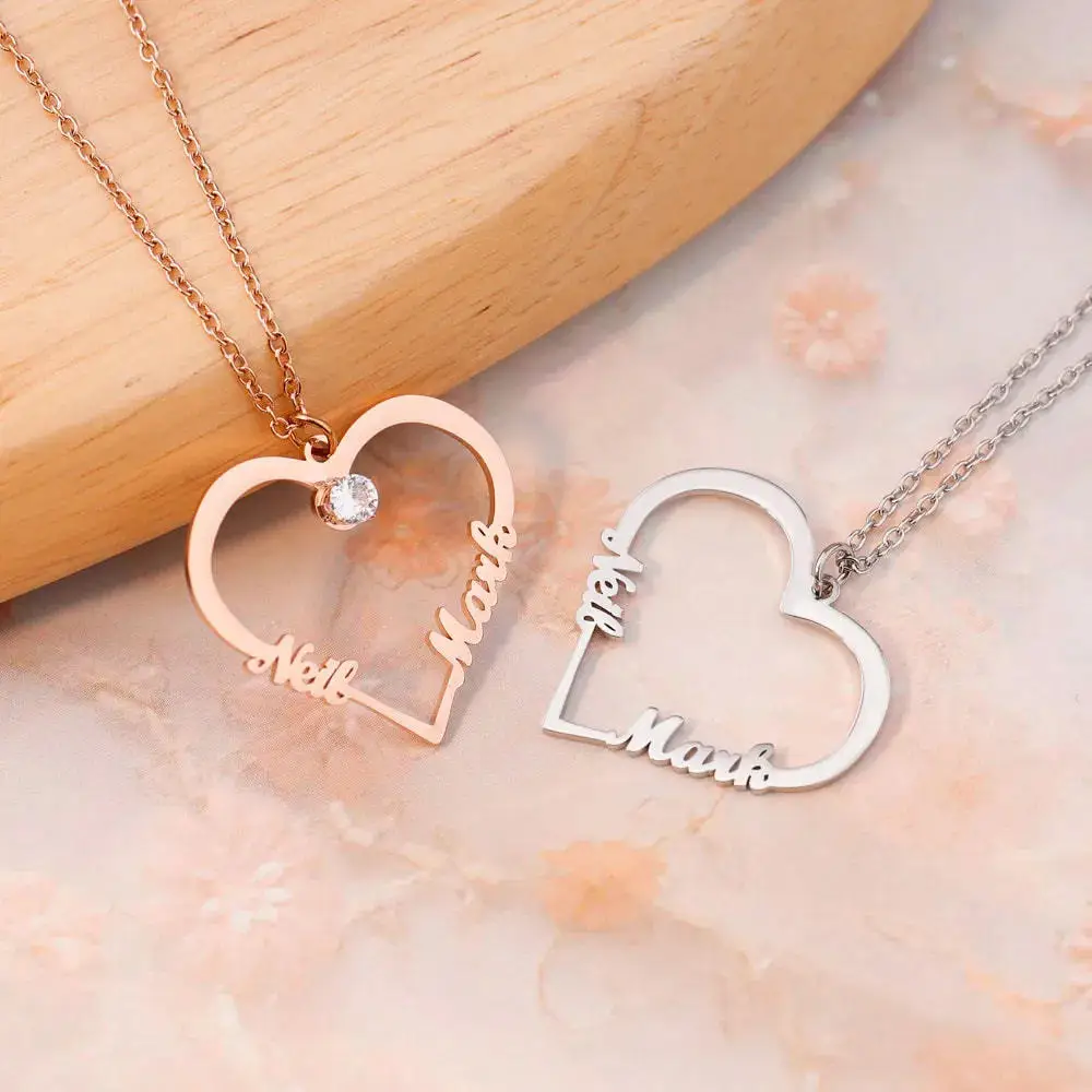 

Custom Name Necklace Pendant Personalized Letters Jewelry Her/Him Girlfriend Friend Gift Statement Logo Valentine's Day Gift